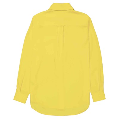 Pre-owned Burberry Ladies Pale Tulip Yellow Long-sleeve Button-down Classic Shirt, Brand