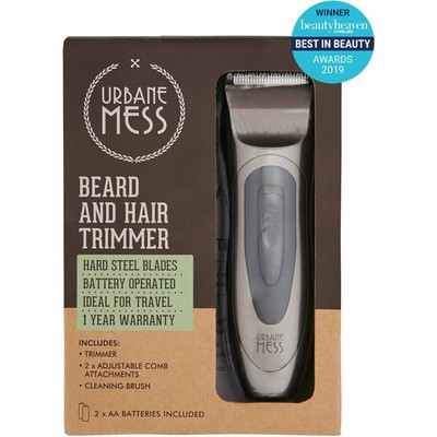 Urbane Mess BEARD and HAIR TRIMMER Clipper Batteries Included Best Price