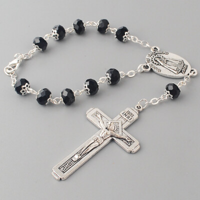 CT Virgen de la Caridad decade catholic rosary for car or truck rearview mirror 
