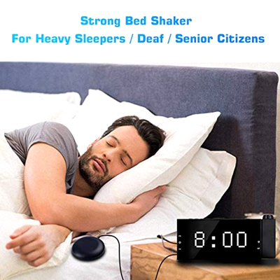 Vibrating Loud Alarm Clock With Bed Shaker Projection Celling Clock For Bedroom Ebay