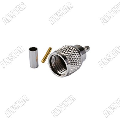 Mini UHF PL-259 Male Plug Straight Crimp Connector For RG174 RG316 LMR100 Cable