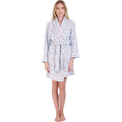 

NYC Underground Womens Blue Comfy Sleepwear Short Robe Loungewear  BHFO 5344, Multi 3