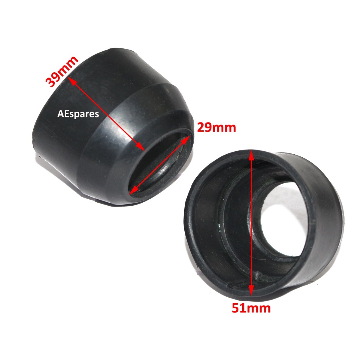 Front Fork Dust Seal Boot Pair Set Yamaha RD350 TX500 RT1M DT250C 2 Units  