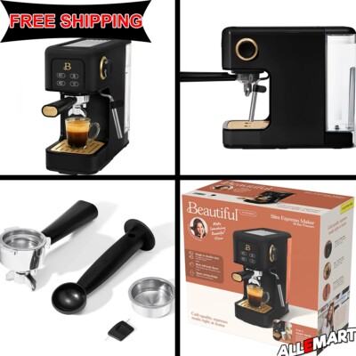 Beautiful Slim Espresso Maker with 20 Bar Pressure by Drew Barrymore
