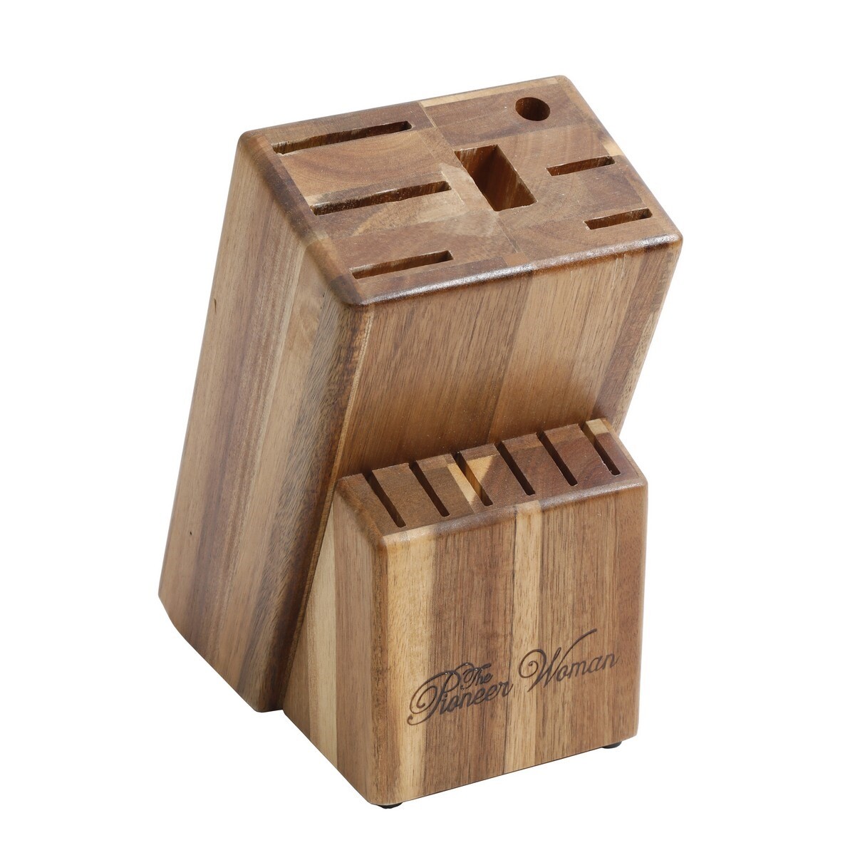 Pioneer Woman Cowboy Rustic 14-Piece Black Kitchen Knife Block Cutlery Set