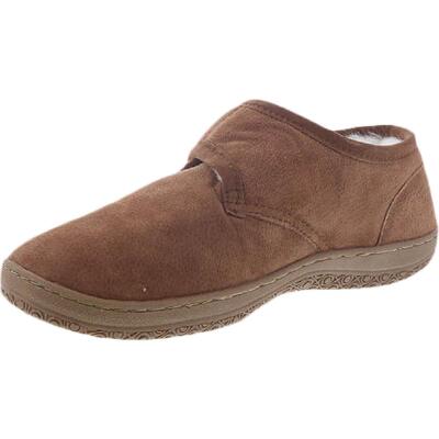 Тапочки из овчины с регулируемой застежкой Old Friend Mens Bootee BHFO 7583