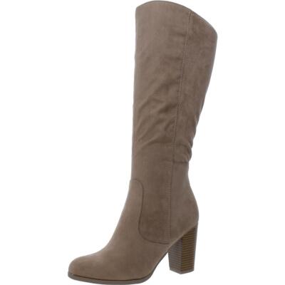 Style & Co. Женские сапоги до колена Addyy темно-серого цвета шириной 8 см (C, D, W) BHFO 8831