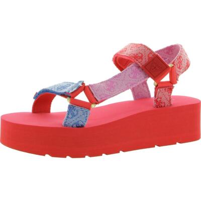 

Женские повседневные сандалии на танкетке Guess Avin с ремешком на щиколотке BHFO 9255, Medium pink, Avin