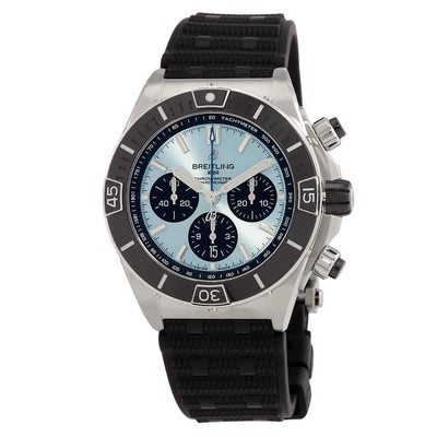 Pre-owned Breitling Chronomat B01 44mm Chronograph Ice Blue Automatic Chronometer Men's