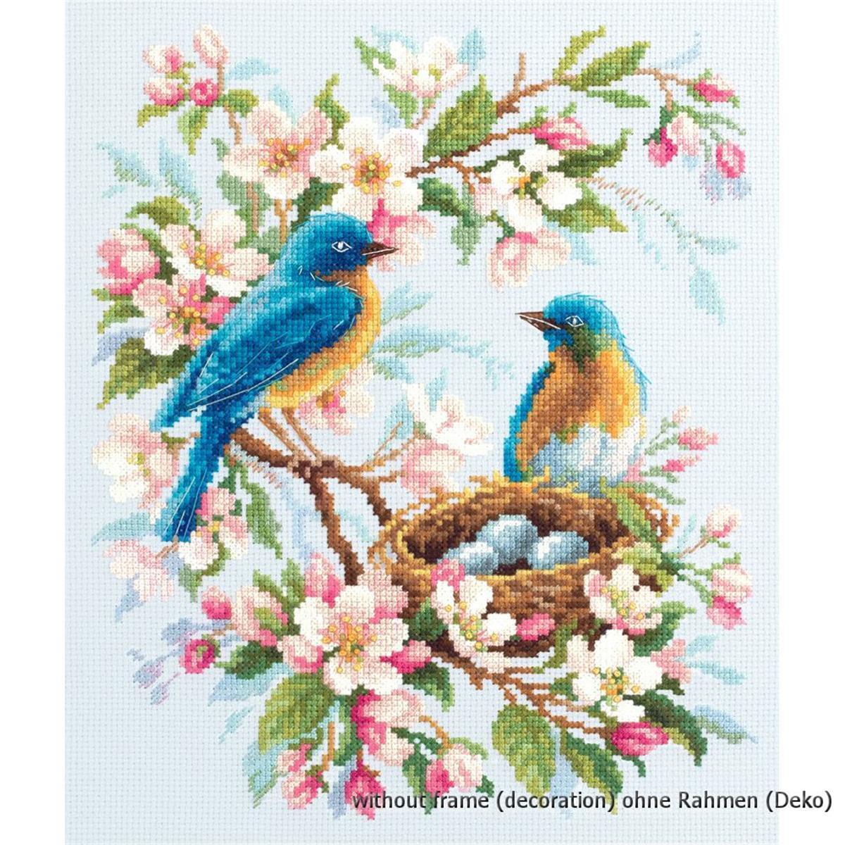 Magic Needle Zweigart Edition Counted cross stitch kit Spring Song 21 x 27cm, DI