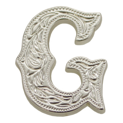 SLC 3/4'' Silver Alphabet Letter Concho A-Z