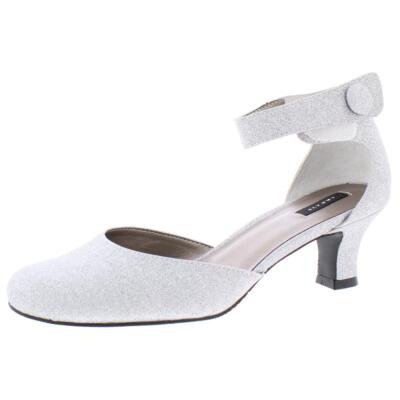 

Array Женские туфли на каблуке Charlie Silver Mary Jane шириной 9,5 (C, D, W) BHFO 9228, Silver/shimmer
