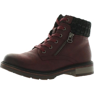 

Ботильоны Wanderlust Womens Amy Red на шнуровке Туфли 7.5 Medium (B,M) BHFO 3033, Burgundy