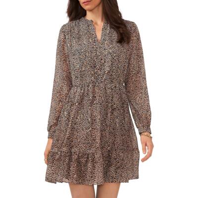 Женское многослойное плиссированное короткое мини-платье Vince Camuto BHFO 0049