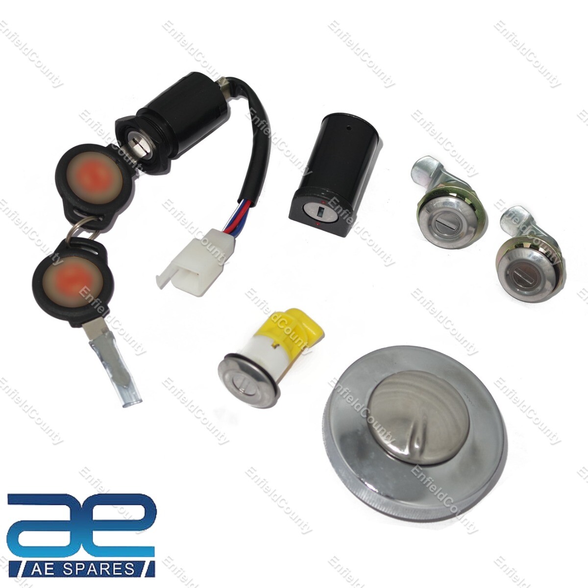 Fits Royal Enfield Bullet 350cc Thunderbird  Common Key Lock Set #145375/A  