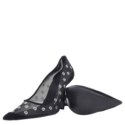 Pre-owned Alexander Wang T T By Alexander Wang Black Delphine 105 Crystal Pumps