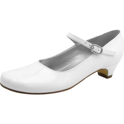 Туфли Nina Girls Seeley White Mary Jane на каблуке 13,5 см (B, M) Little Kid BHFO 9987