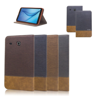 Folio Flip Stand Leather Case Cover For Samsung Galaxy Tab E 9.6 / Tab E 8.0 