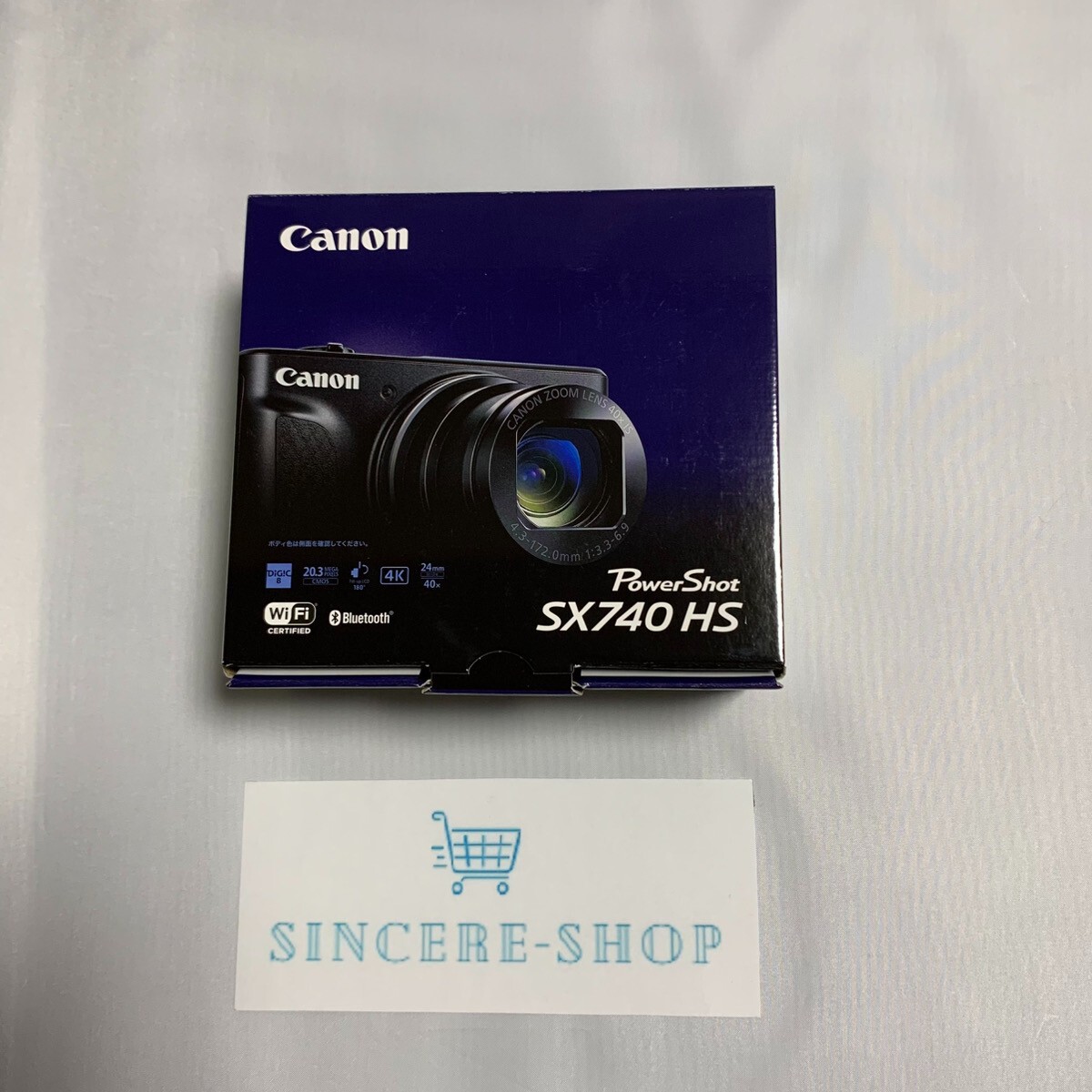 Canon PowerShot SX740 HS 20.3MP Digital Camera Silver Black
