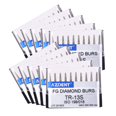 100pcs AZDENT Dental Super Coarse Diamond FG Burs For High Speed Handpiece