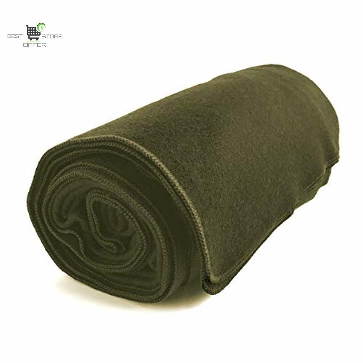 EKTOS 100% Virgin Wool Blanket, Natural White, Warm ...