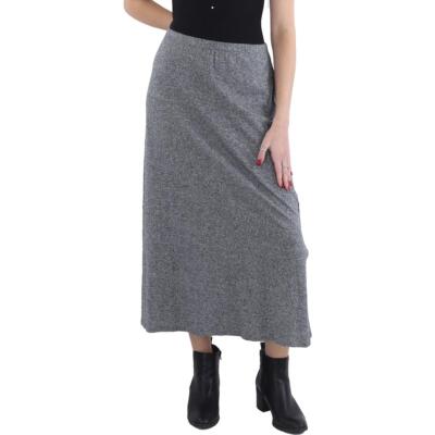 Женская прямая длинная юбка миди Space Dye от Eileen Fisher BHFO 5439