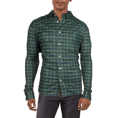 

Мужская зеленая рубашка на пуговицах из лиоцелла в клетку Lauren Ralph Lauren  BHFO 4896, Blue multi, 04R0929