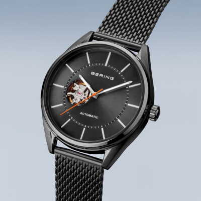 Pre-owned Bering Time - Automatic - Mens Polished/brushed Grey Watch - 16743-377