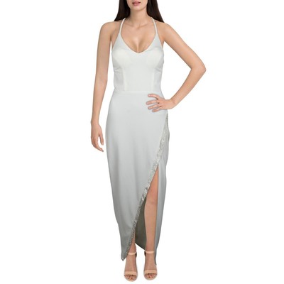 

Женское вечернее платье в клетку со стразами цвета слоновой кости BCX для юниоров  BHFO 6414, Цвет слоновой кости