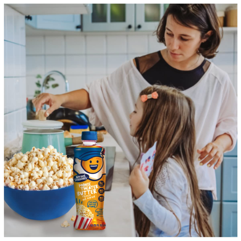 Movie Theater Popcorn Oil, Butter, 13.75 Ounce, 2 Count