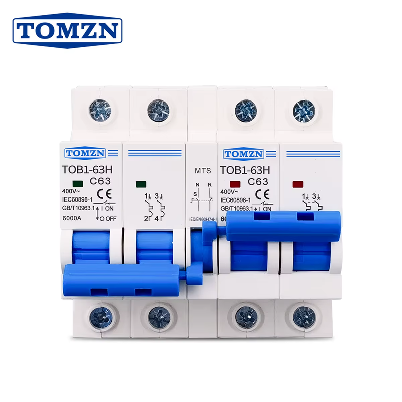 2P plus 2P MTS AC Dual power Manual transfer switch Circuit breaker MCB 50HZ/60H