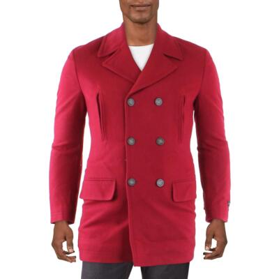 

Мужское стеганое полупальто Lauren Ralph Lauren Luke из полушерсти Верхняя одежда BHFO 4177, Красный, Luke