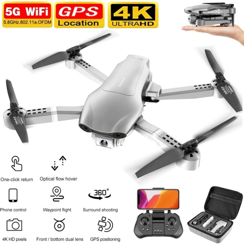 Professional F3 Drones GPS 5G WiFi FPV 4K/1080P HD Wide Angle Camera Foldable US