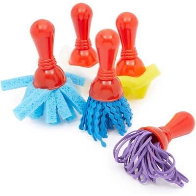 Texture Paint Brushes (3.5 x 2 in, 5-Pieces)