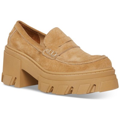 Женские мокасины без шнуровки Steve Madden Beth бежевого цвета на каблуке 9 см (B,M) BHFO 9442