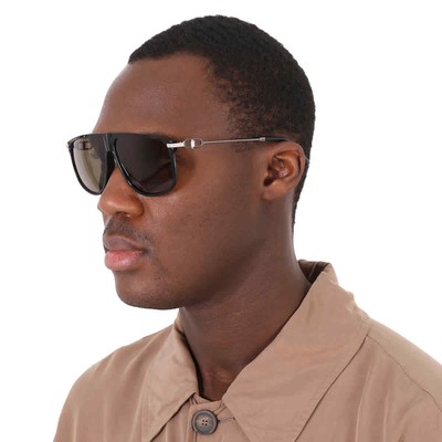 Pre-owned Dior Dark Grey Browline Men's Sunglasses Cd Link S2u Dm40029u 01j 63 In Gray