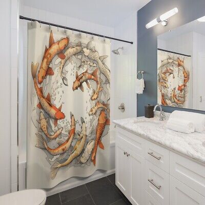 Koi Fish Shower Curtain Koi Shower Curtain