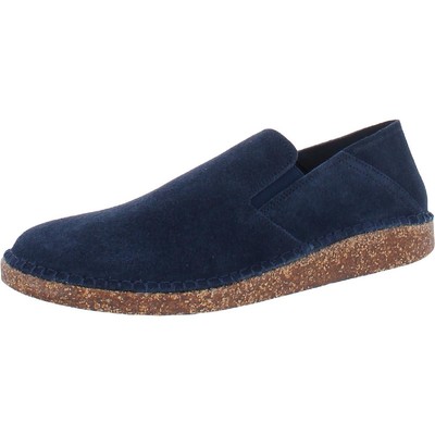 

Birkenstock Womens Callan Navy Sueded Slip On Comfort Loafers Shoes 39 BHFO 1452