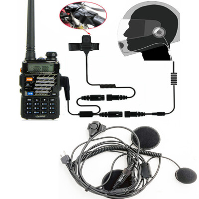 Motorcycle FULLFACE Helmet Headset for Midland 2/Two Way Radio Walkie Talkie