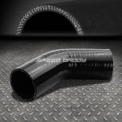 4-СЛОЙНЫЙ ВПУСКНОЙ ТРУБОПРОВОД 2,0 ПОД УГЛОМ 45 ГРАДУСОВ / ТРУБОПРОВОД ПРОМЕЖУТОЧНОГО ОХЛАДИТЕЛЯ, ЧЕРНЫЙ СИЛИКОНОВЫЙ ШЛАНГ / ТРУБА