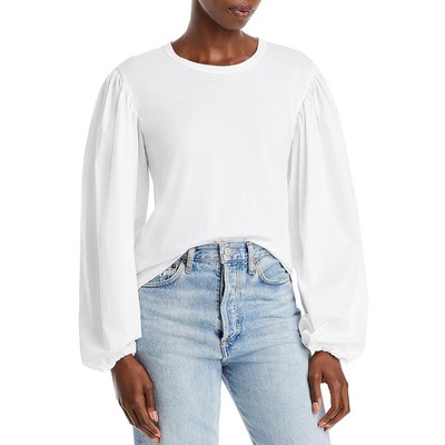 Женская футболка Bella из белого хлопка с рукавами-баллончиками A.L.C. Womens S BHFO 6259