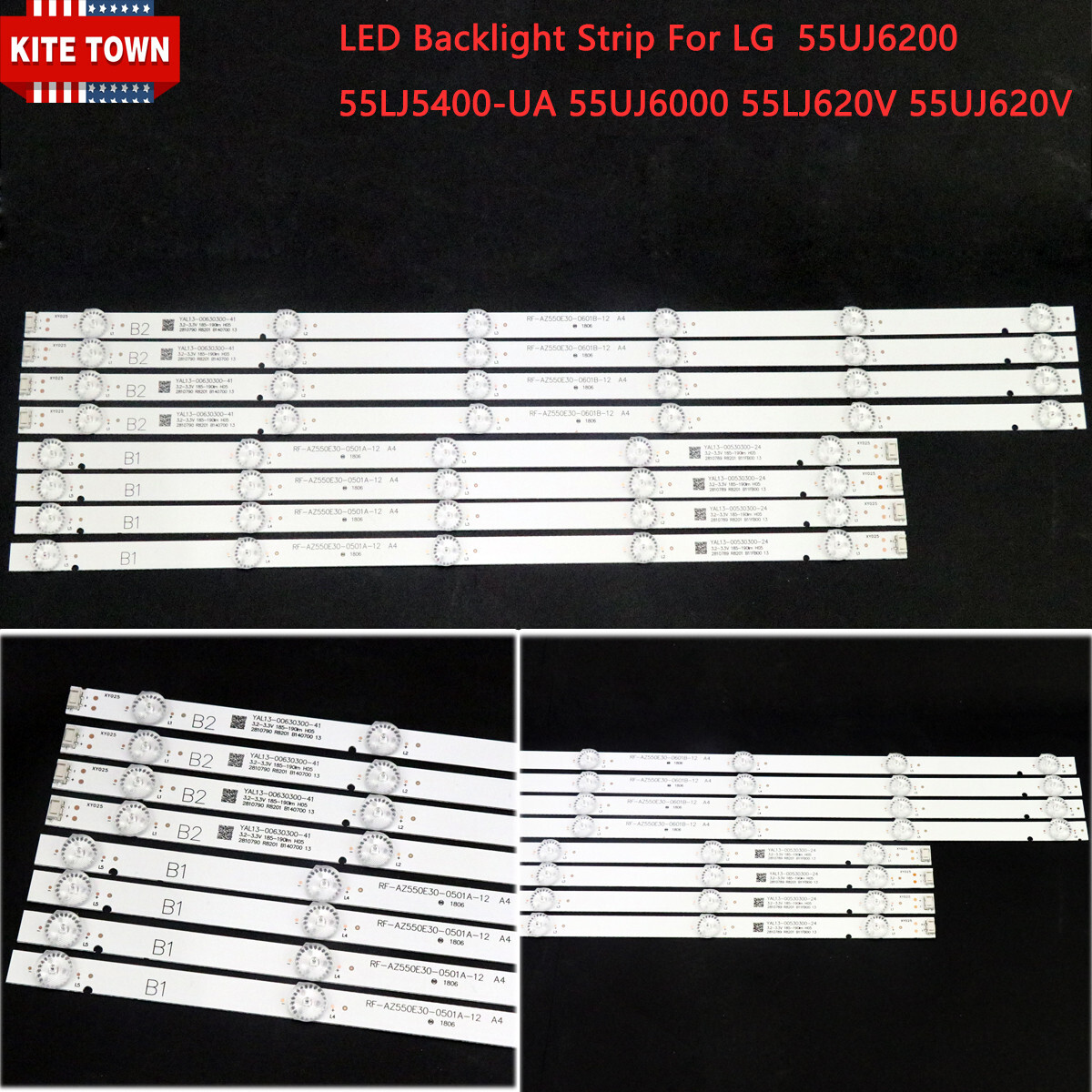 LED Backlight Strip For TV 55UJ6200 55LJ5400-UA 55UJ6000 55LJ620V 55UJ620V