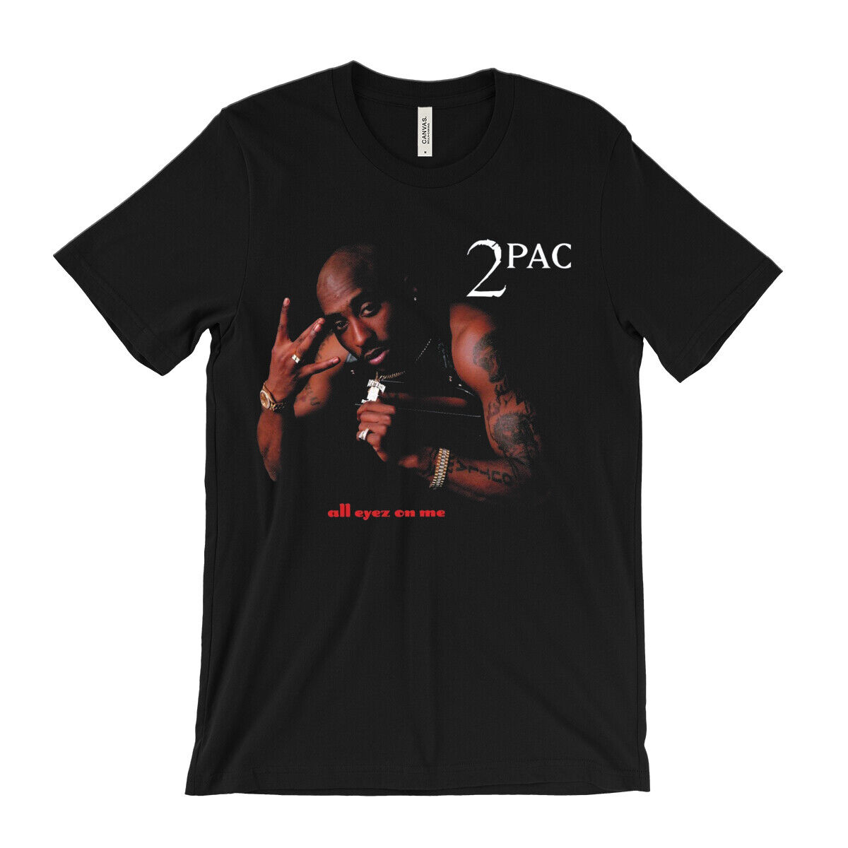 2pac T Shirt - All Eyez On Me album art - vntg rap tee Tupac