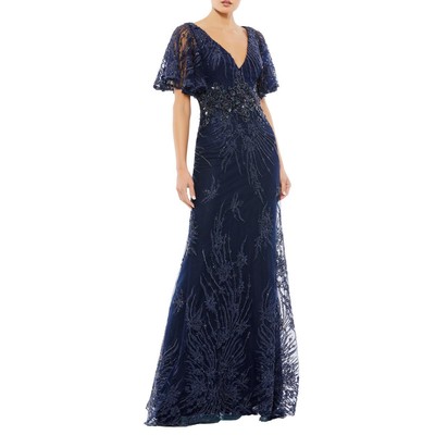Женское макси-вечернее платье Mac Duggal с украшением BHFO 1811