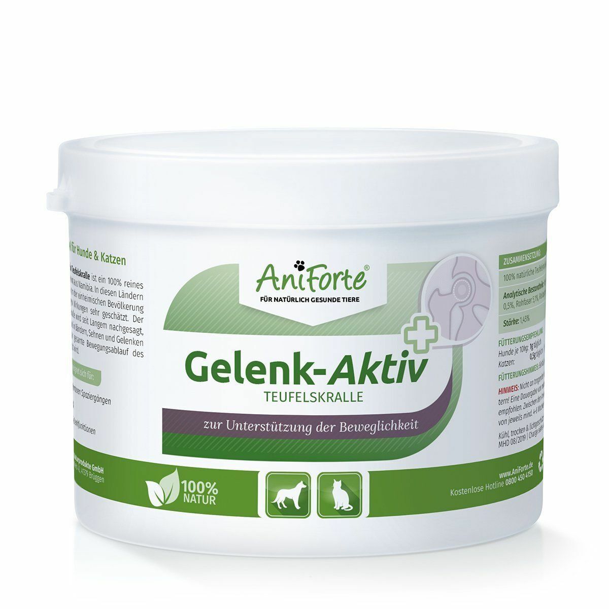  AniForte Gelenk-Aktiv Teufelskralle 250g für Hunde & Katzen -Gelenke, Bänder