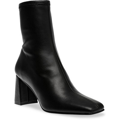 Steve Madden Womens Harli Black Ankle Boots Shoes 10 Medium (B,M) BHFO 1658