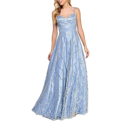 TLC Say Yes To The Prom Женское синее вечернее платье для выпускного вечера Juniors 7/8 BHFO 3863