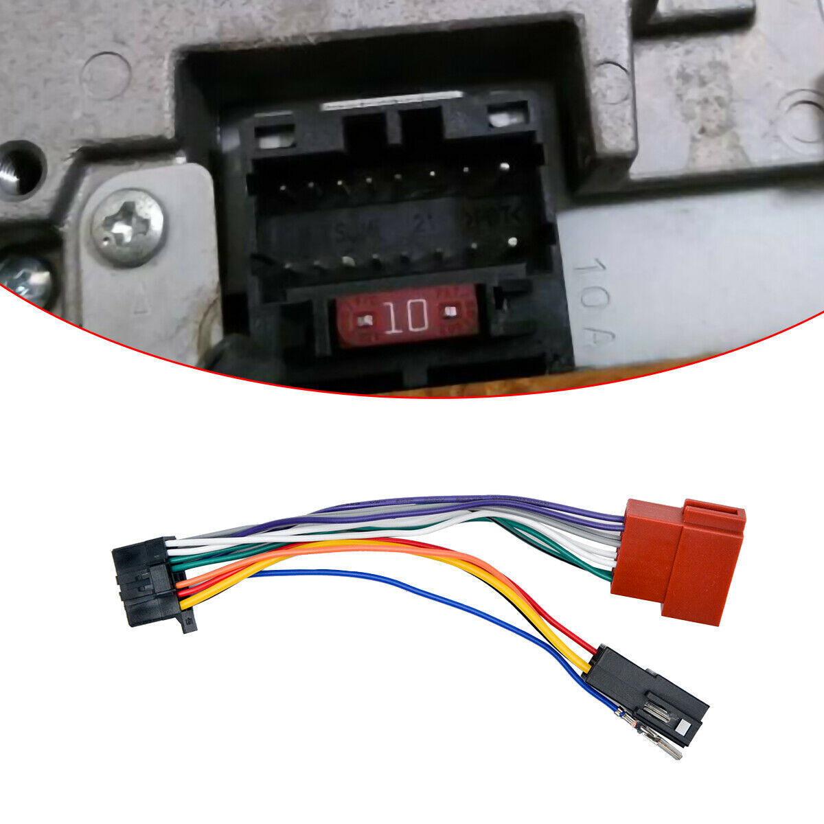 Iso Wiring Harness Connector Adaptor Cable