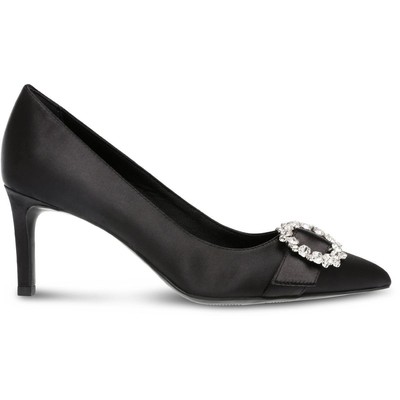 

Черные женские туфли-лодочки Anne Klein ROXANNE с острым носком 9, средние (B,M) BHFO 8466, Black satin