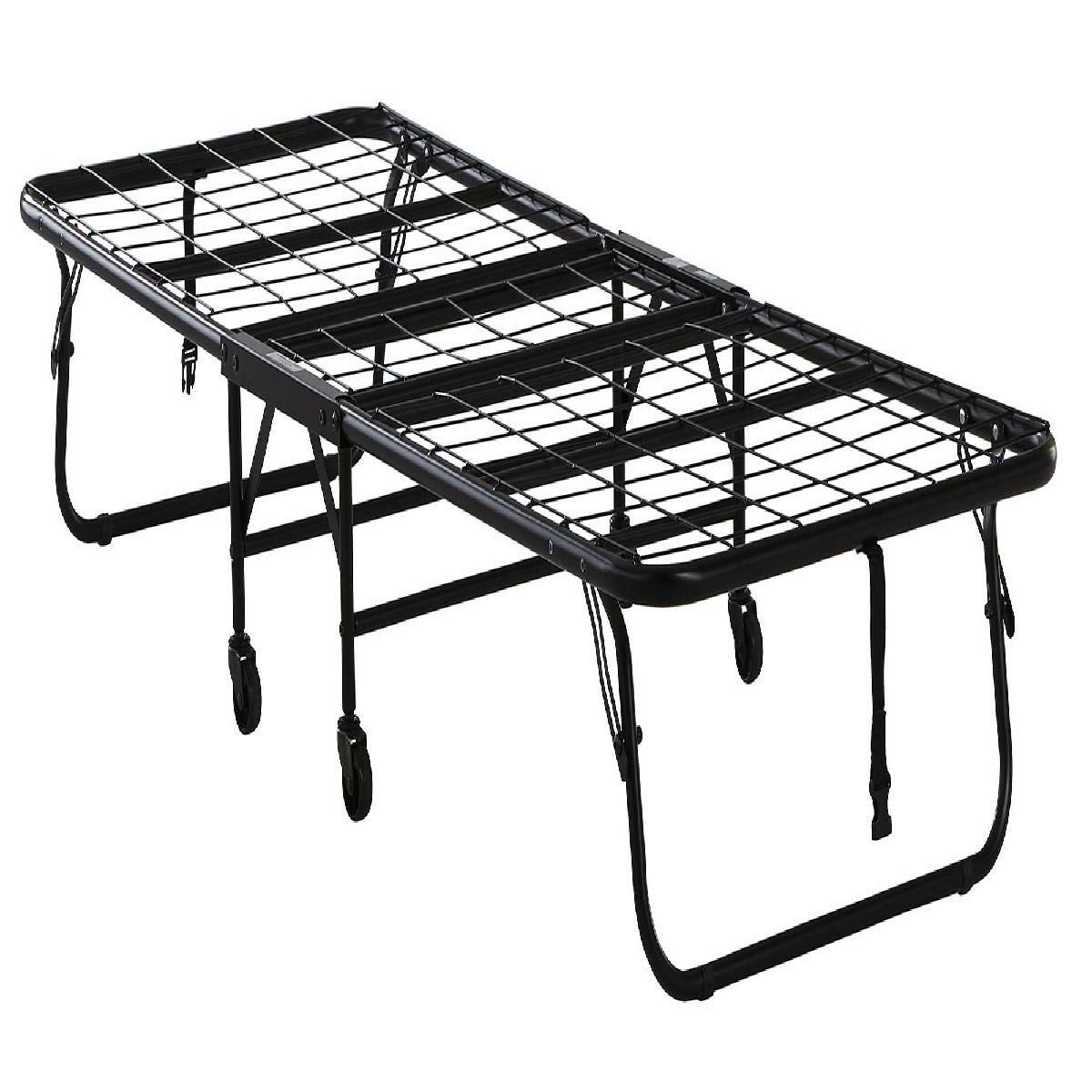 Folding Guest Bed 5" Foam Mattress Roll Away Camping Portable Sleeper Cot Twin